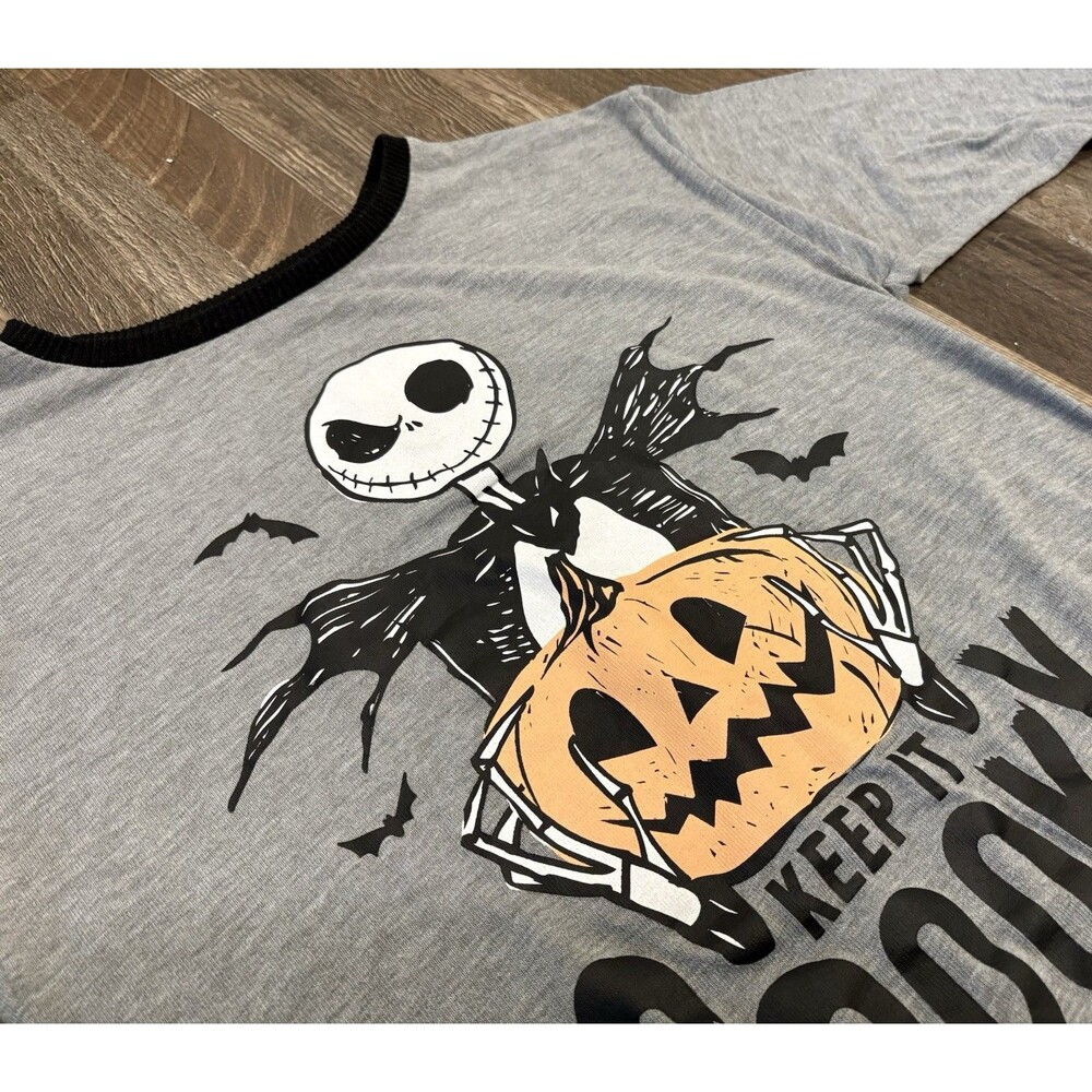Disney Nightmare Before Christmas Jack Skellington Sleep Shirt Womens Small 4-6
